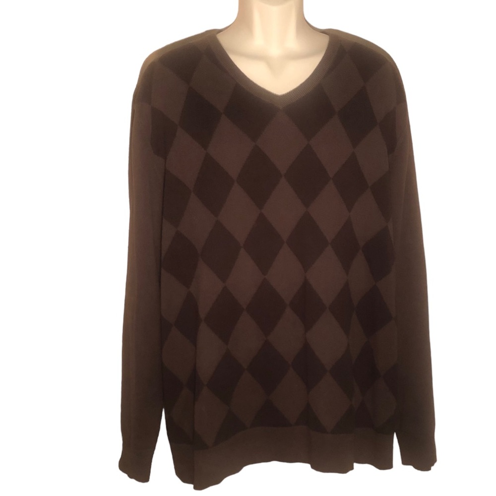 OLD NAVY Men’s XXL Argyle V-Neck Sweater. - Picture 9 of 9